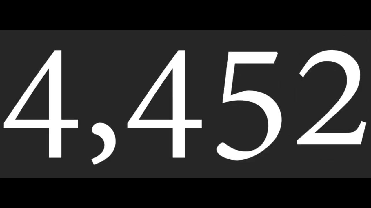 Numbers 1 to 11,111 With Fonts! (MOST VIEWED VIDEO)