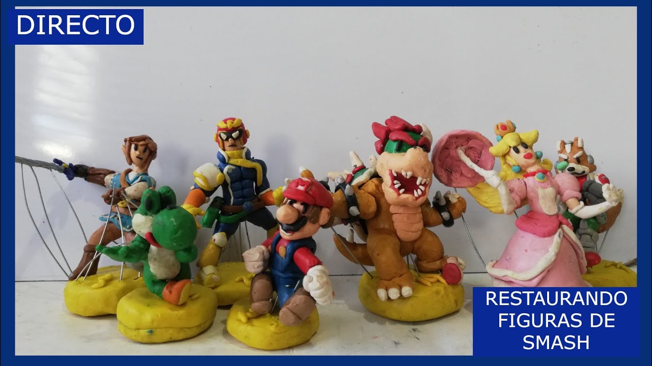 -EN VIVO- ARREGLANDO FIGURAS DE SMASH BROS- PARTE 1- Super Ramecol