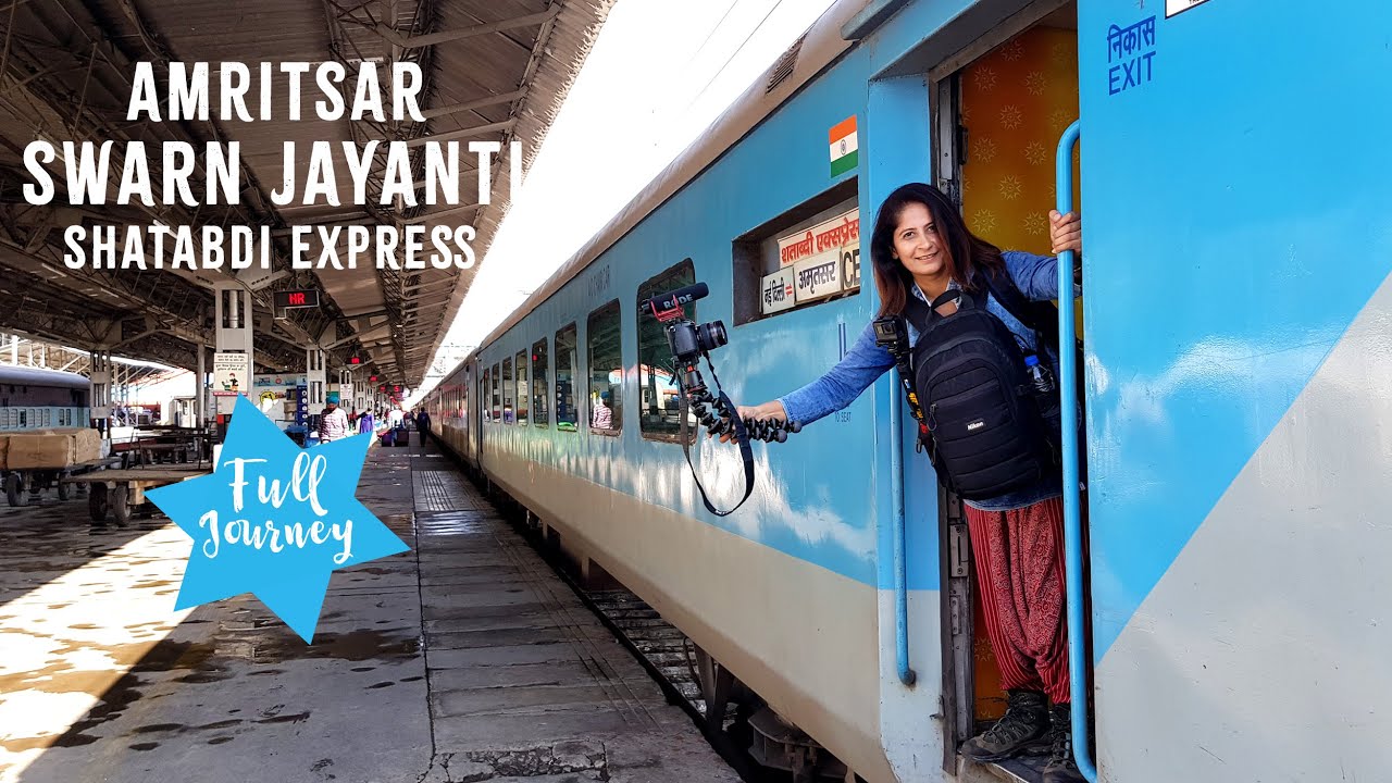 Train To Amritsar | 12029 Swarn Jayanti New Delhi-ASR Shatabdi Chair Car full Journey | Train Vlog