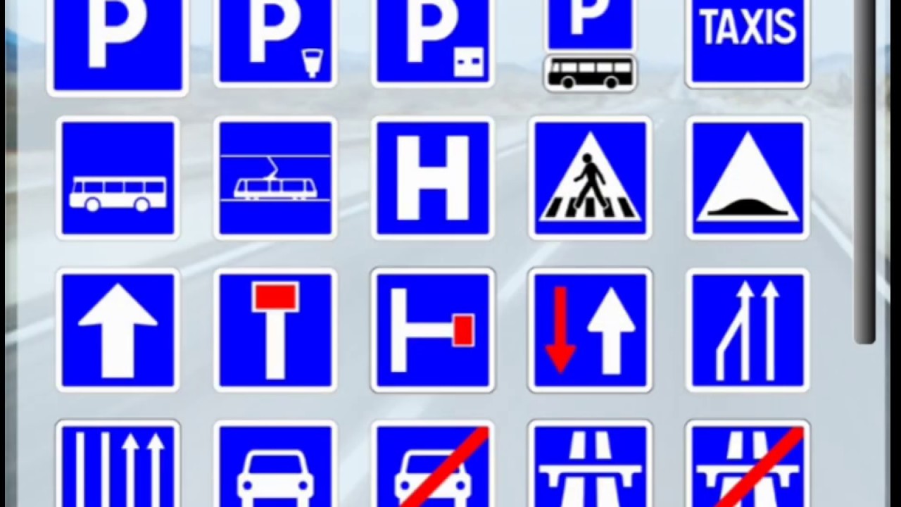 Panneaux d'interdiction et de localisation