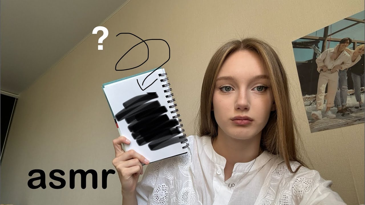 АСМР РИСУЮ ТЕБЯ и на тебе 😉👩🏼‍🎨/ ASMR I DRAW YOU and on you 🖌️