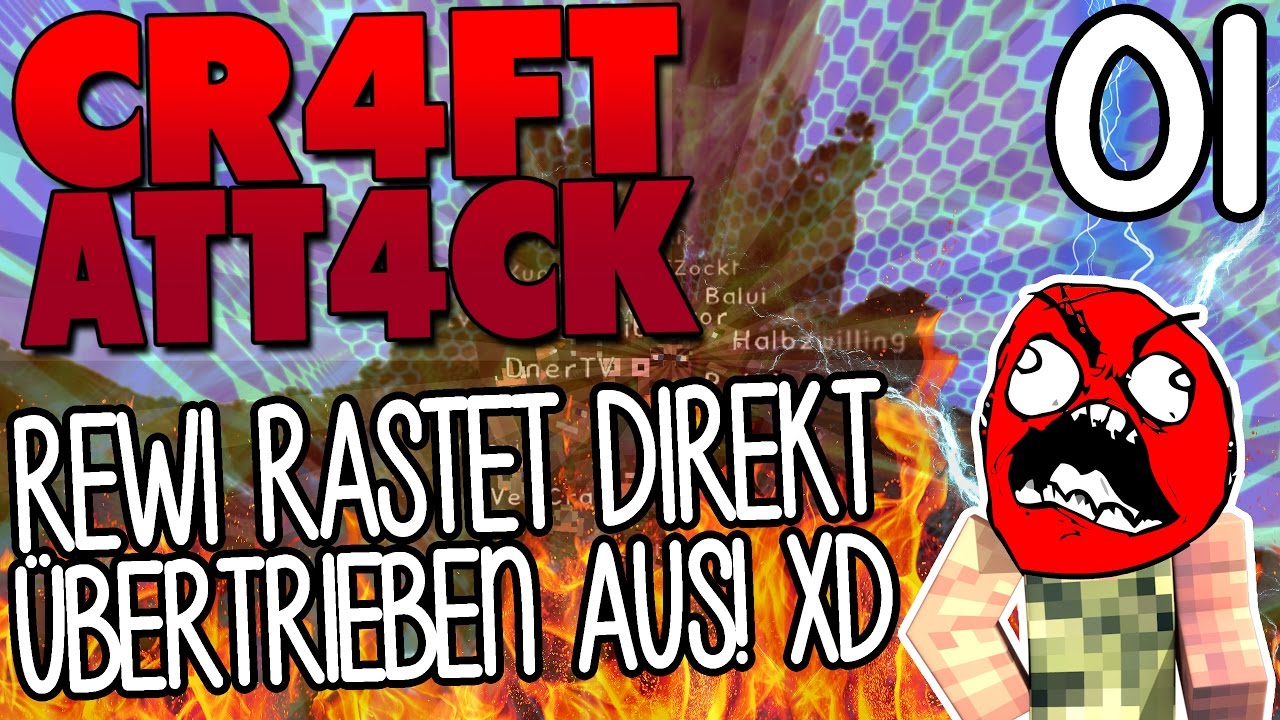 REWI RASTET DIREKT &Uuml;BERTRIEBEN HEFTIG AUS! XD - CRAFT ATTACK 4 #01 | GAMERSTIME
