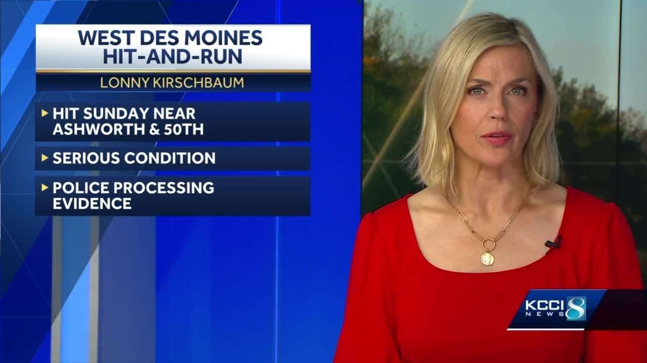 Hit-and-run victim in serious condition in hospital