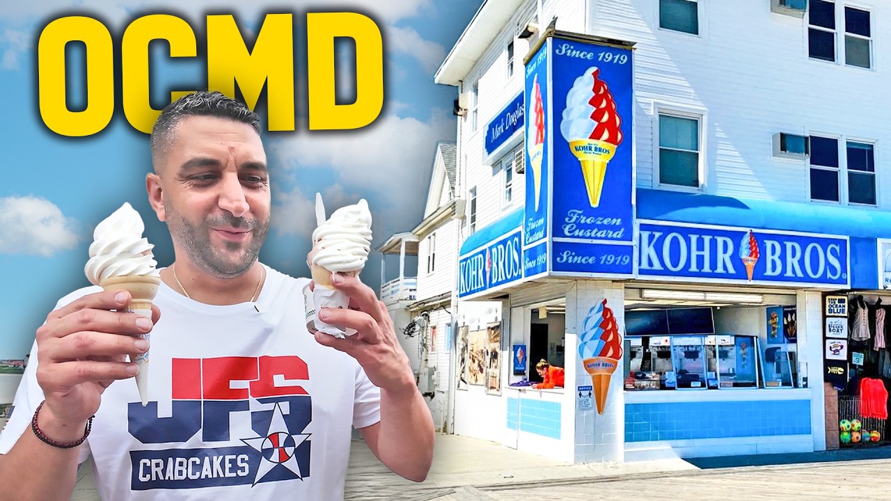 Trying famous food spots in Ocean City, MD