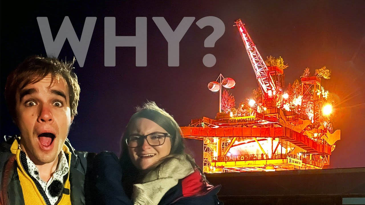 SEE MONSTER - Giant Oil Rig in Weston-super-Mare