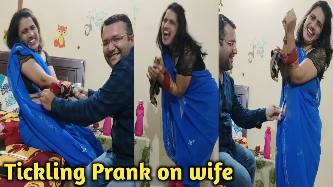 Tickling Prank On My Wife Part 2 || Prank on wife || Prank in india || Prank on my wife