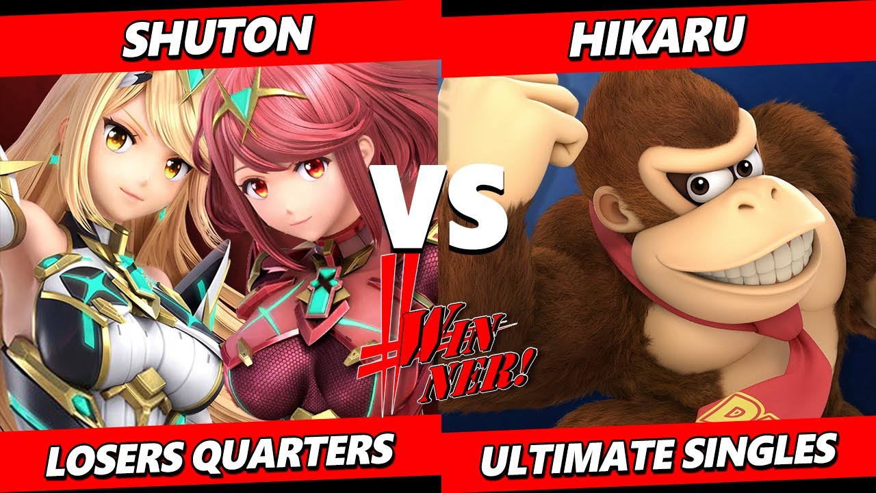 Winner! 20 Top 8 - Shuton (Pyra Mythra) Vs. HIKARU (Donkey Kong) SSBU Ultimate Tournament