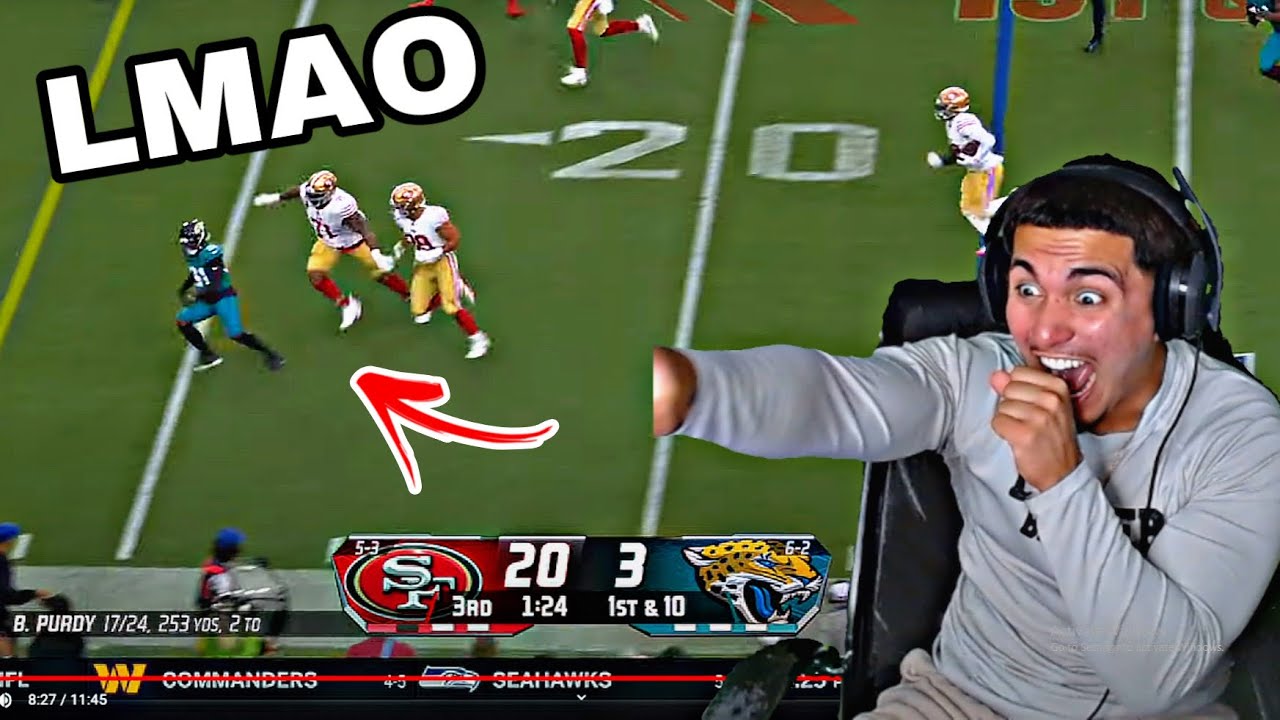 HE RAN AWAY FROM TRENT WILLIAMS😂! 9ers ARE BACK! 49ers Vs Jaguars 2023 Week 10 Highlights Reaction!