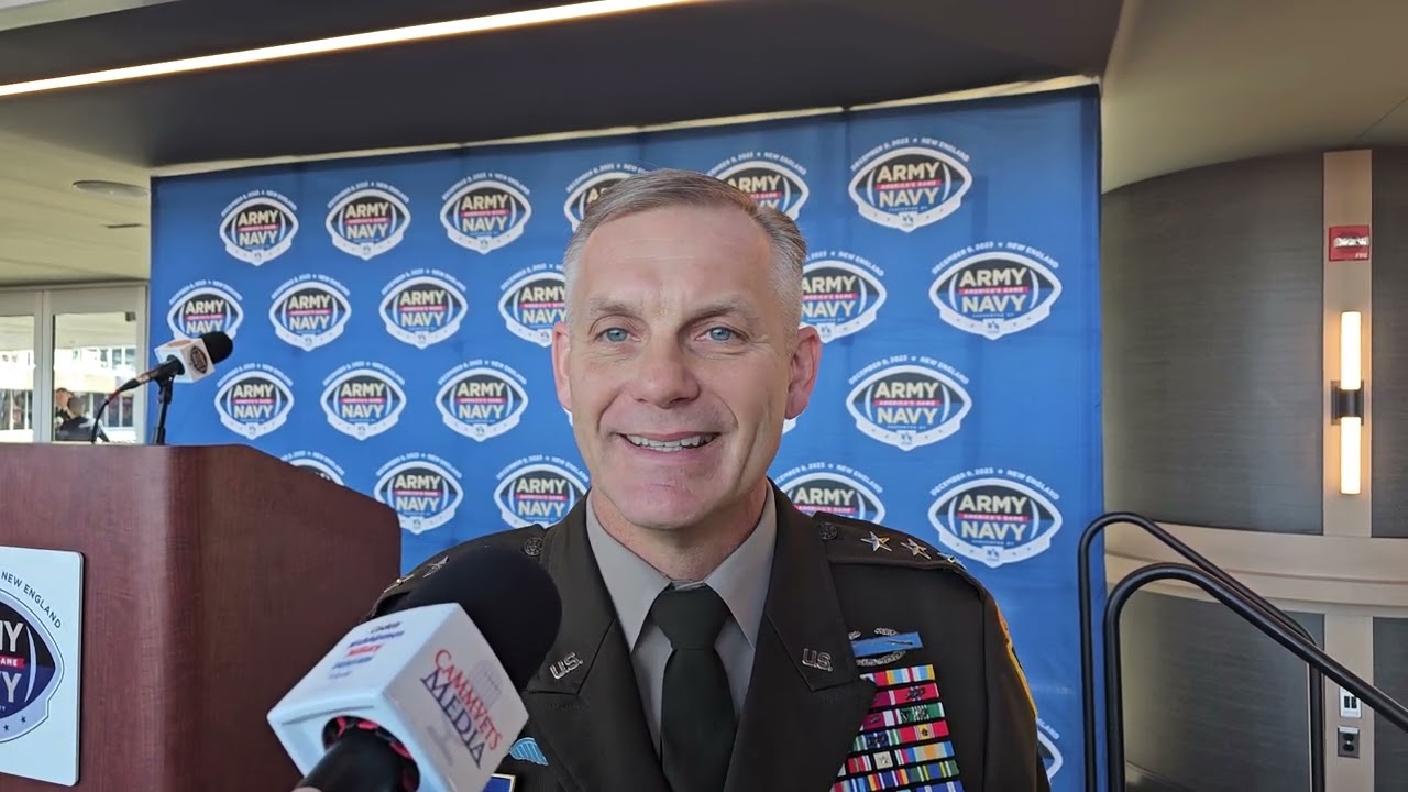 Lt. Gen. Steve Gilland, West Point Supe at 2023 Army Navy Game Media Day On College Football