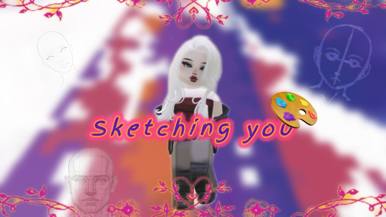 🖤 Roblox ASMR 🖤 Sketching you - drawing & questions asmr 