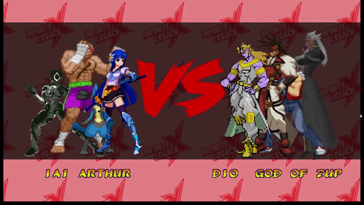 [4K] MUGEN: ETB – Iai Arthur, Orochi Lucario, Sagat, Scorn vs Dio 7, Order Sol, Orochi Terry, Ansem
