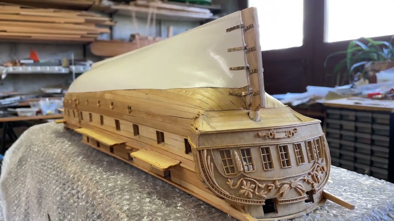 How to Building Ship Model, Part 26 | Making RUDDER