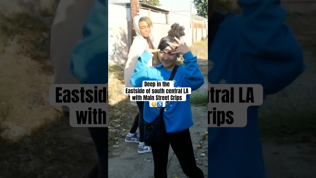 DEEP in EASTSIDE! South Central LA w/ Main Street Crips 😳♿️ #trending #vlog #shorts #crips #fyp