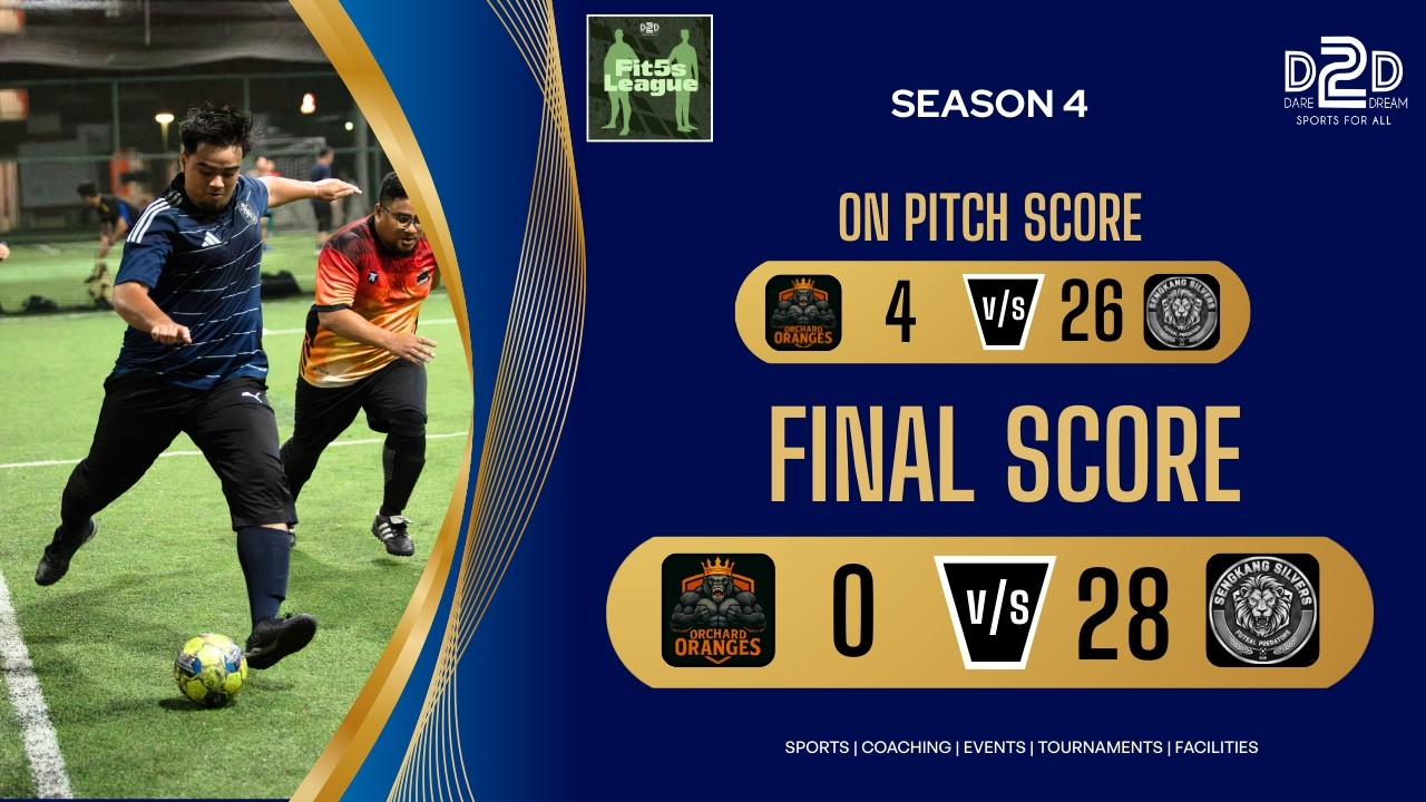 Fit 5s League Season 4 - Sengkang Silvers vs Orchard Oranges