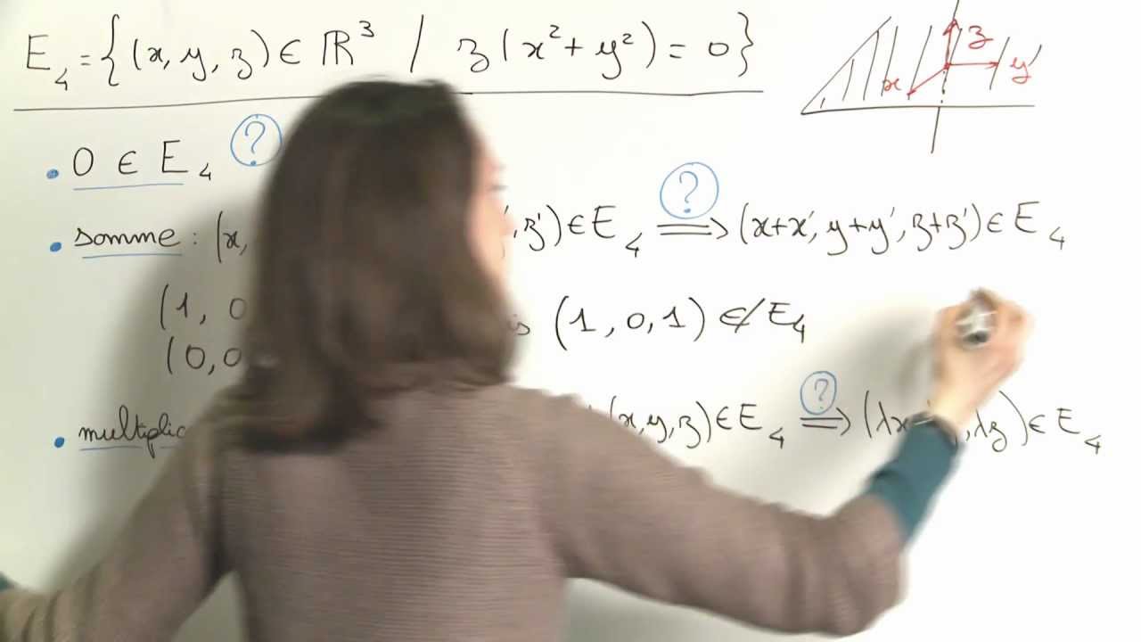 Exercice 2 (Espaces vectoriels) [00886]