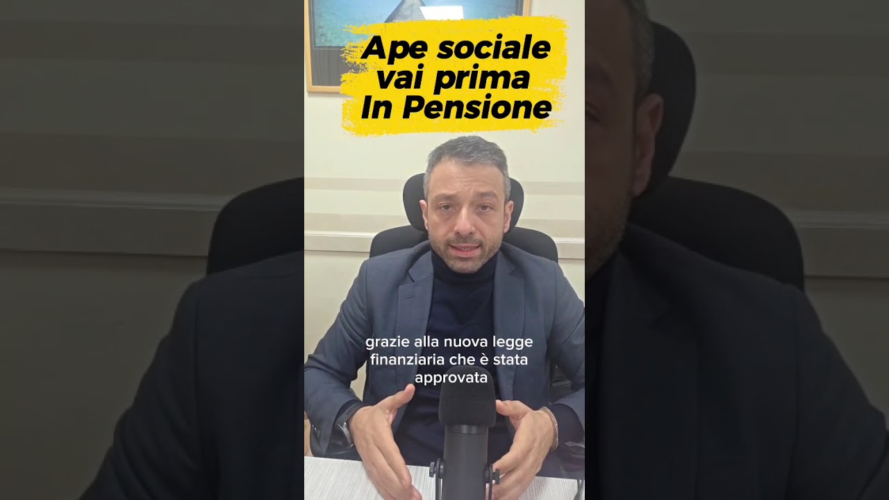 APE SOCIALE 2026: hai solo pochi mesi per fare domanda!