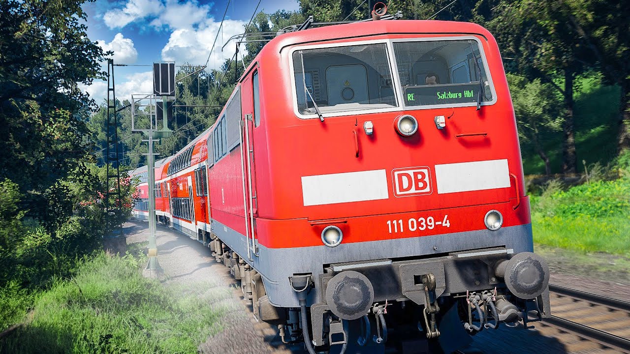TSW 4: Mit dem Regionalexpress nach Salzburg | Bahnstrecke Salzburg - Rosenheim | Train Sim World 4