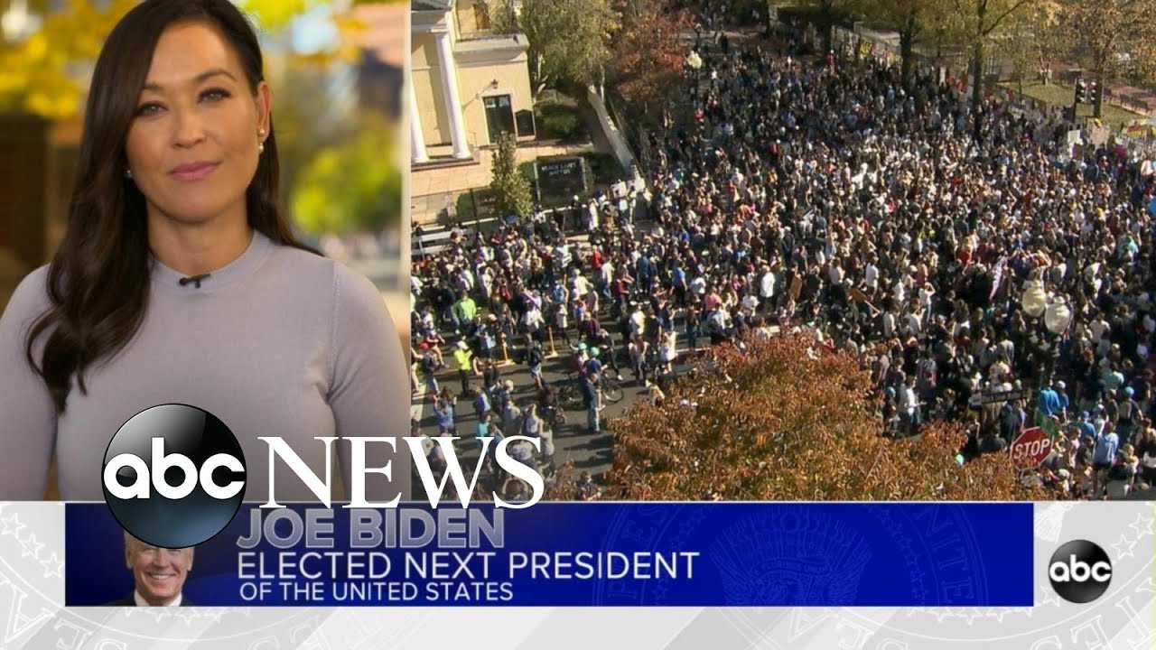 Joyous celebrations in the streets of Pennsylvania | ABC News