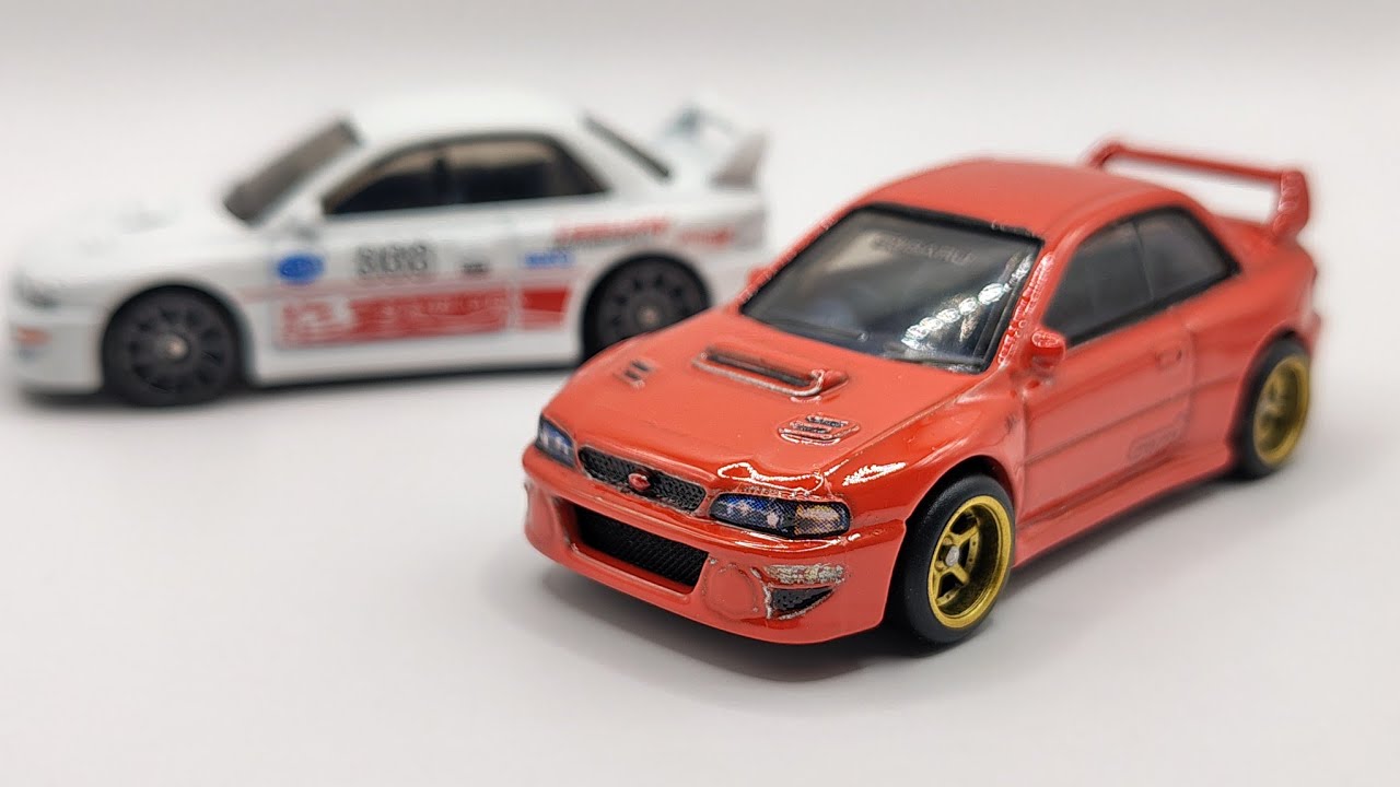 Hot Wheels Subaru Impreza WRX STi 22B Custom - Recolor, Wheels, Waterslides & Hand Drawn Details