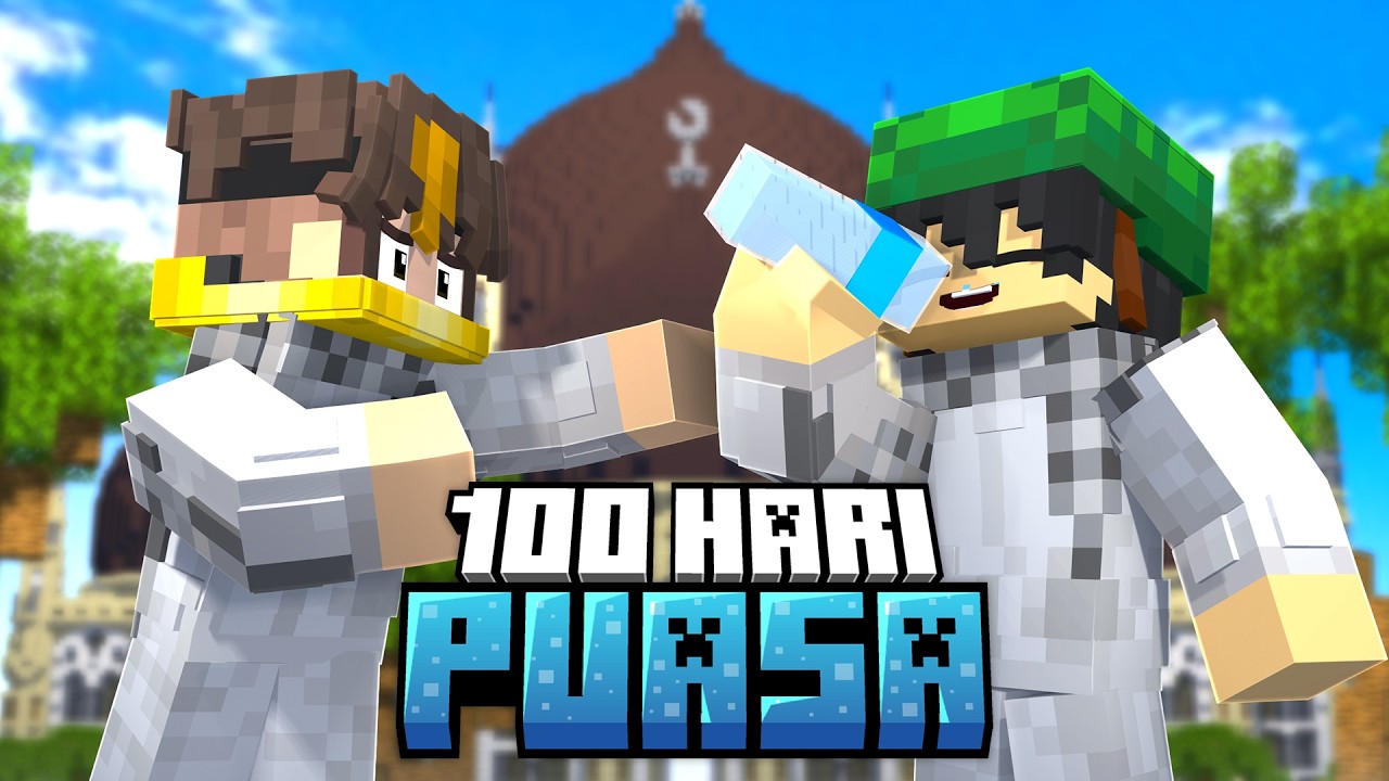 Simulasi Puasa Selama 100 Hari di Minecraft