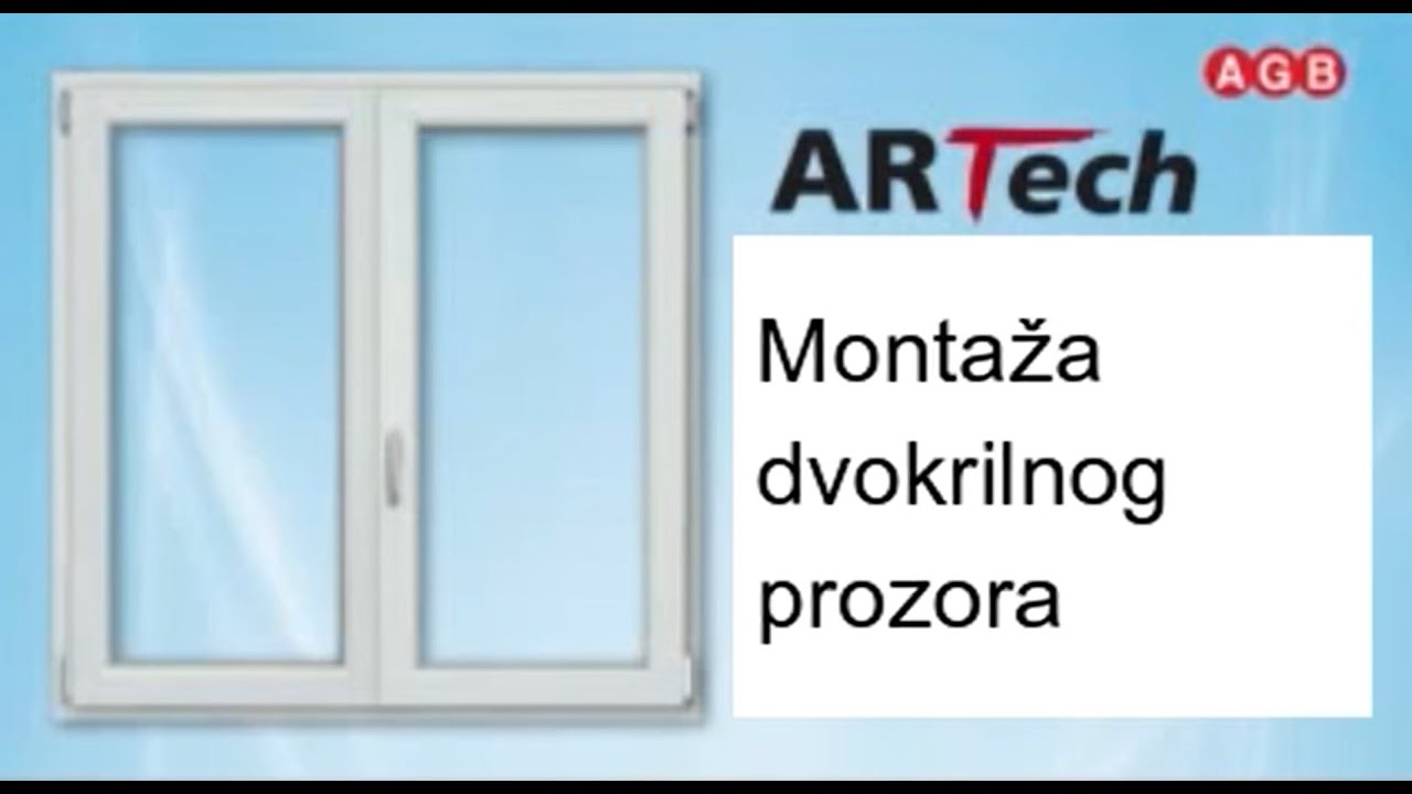 AGB montaža dvokrilni PVC prozor