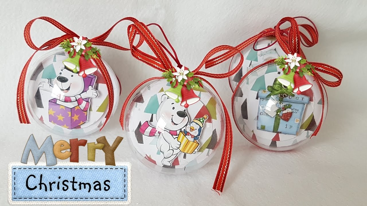 DIY| Decoração Para o Natal Usando Apenas Papéis e Bola Acrílica | Viviane Magalhães