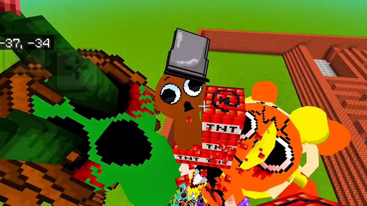 Minecraft Adventure Game | Big Sprunki & Sprunki Horror | Minecraft PE!!! 💣💣💣