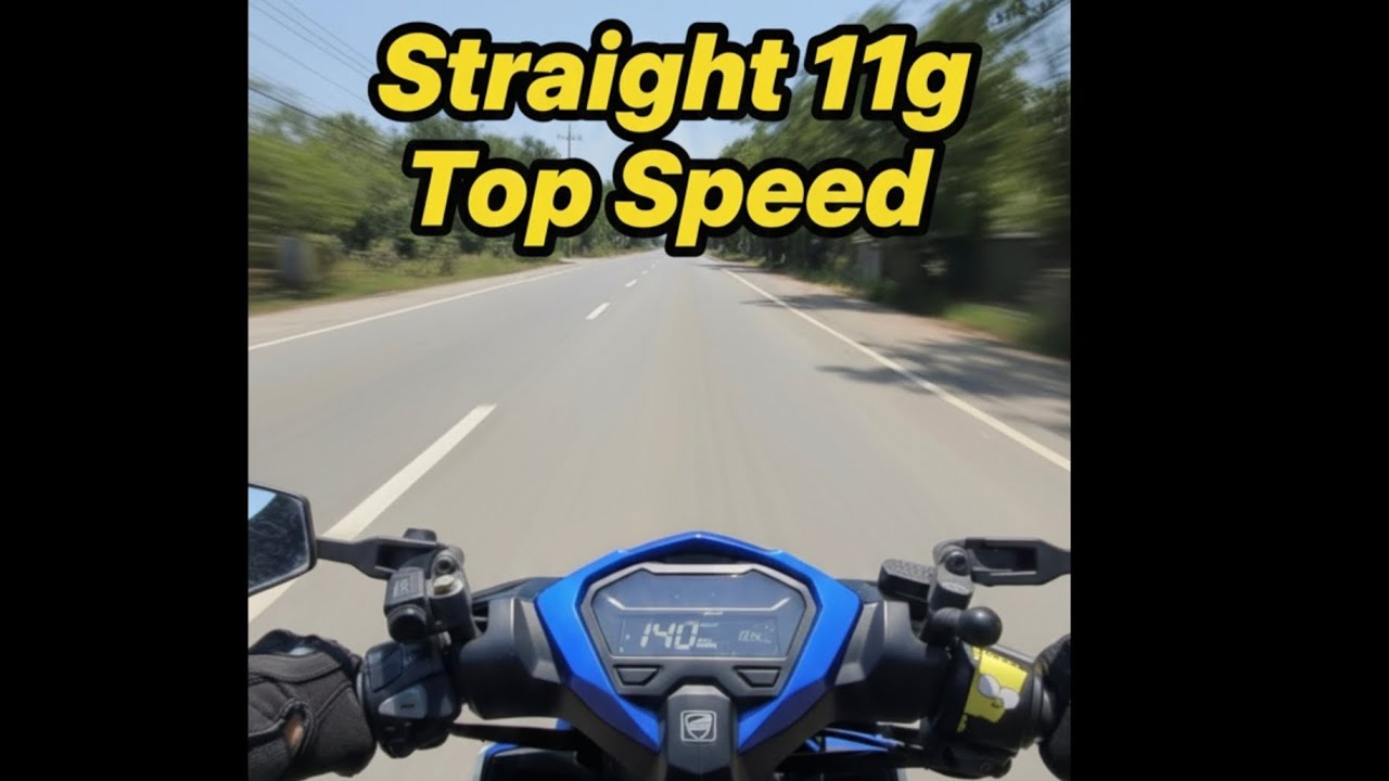11 grams Fly Ball sa honda click 125 all stock, 1** top speed?🤭