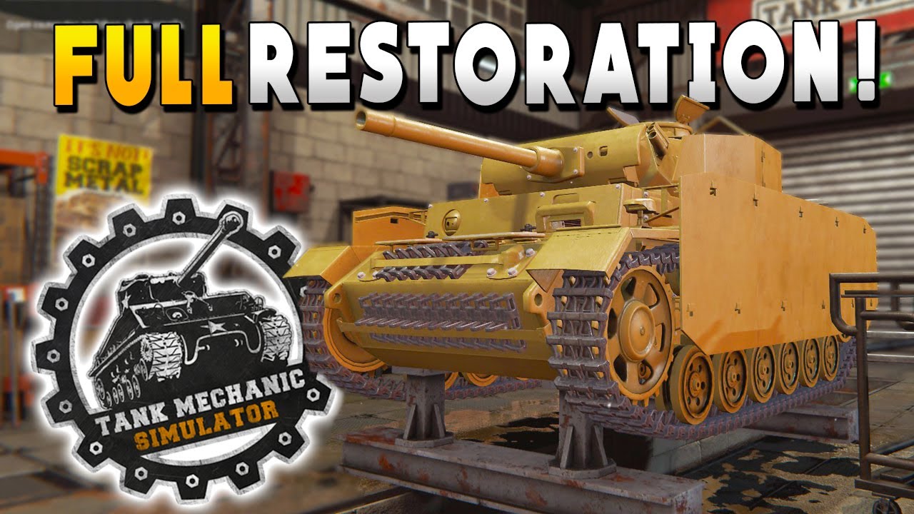 Full Tank Restoration and Getting Them Upgrades: Tank Mechanic Simulator Gameplay