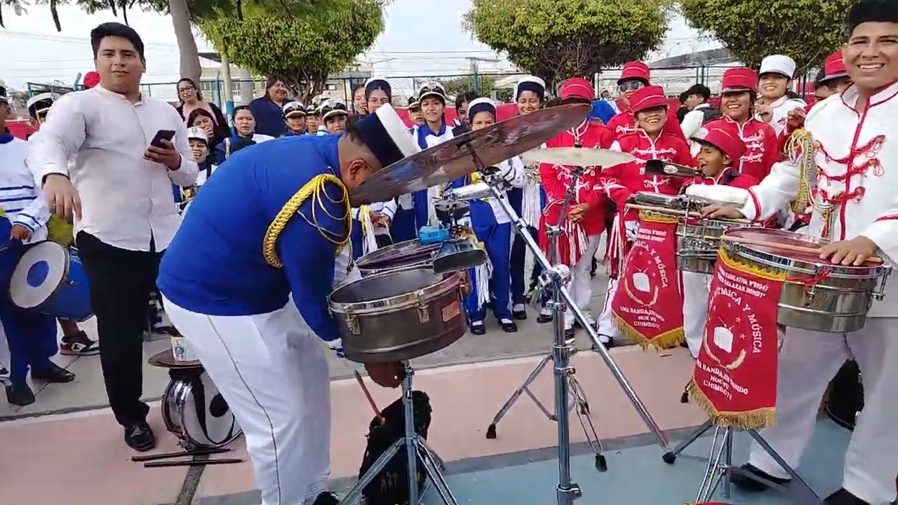 DUELO AMISTOSO DE TIMBALEROS DE LAS BANDAS RITMICAS CHIMBOTE-PERÚ 2024