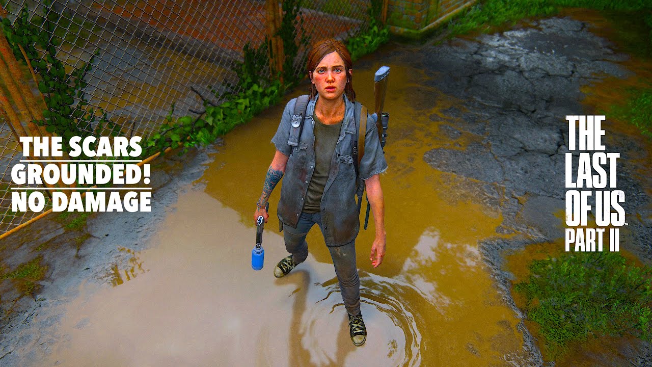The Last of Us 2 PS5 Aggressive Kills Ellie VS Seraphites (GROUNDED | NO DAMAGE) The Scars 4K/60FPS