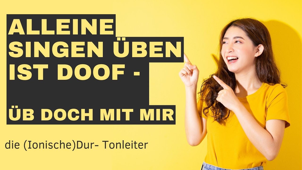 Alleine Üben ist doof - übe mit mir (Ionische Dur Tonleiter)