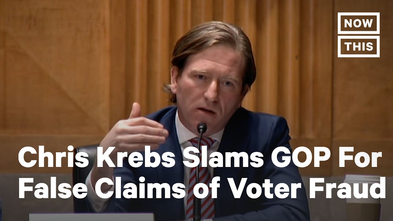 Former U.S. Cybersecurity Chief Slams False Claims of Voter Fraud | NowThis