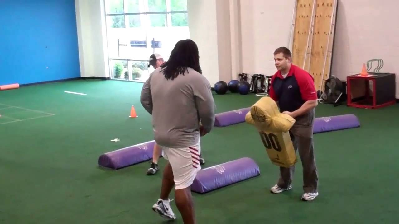 Michael Jasper D-Line Drills at Private Pro Day