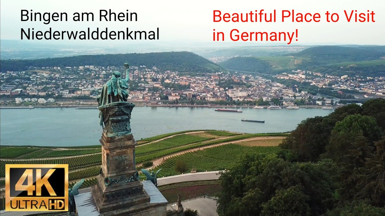 Bingen am Rhein - Niederwalddenkmal - Dji Drone Cinematic 4K Video