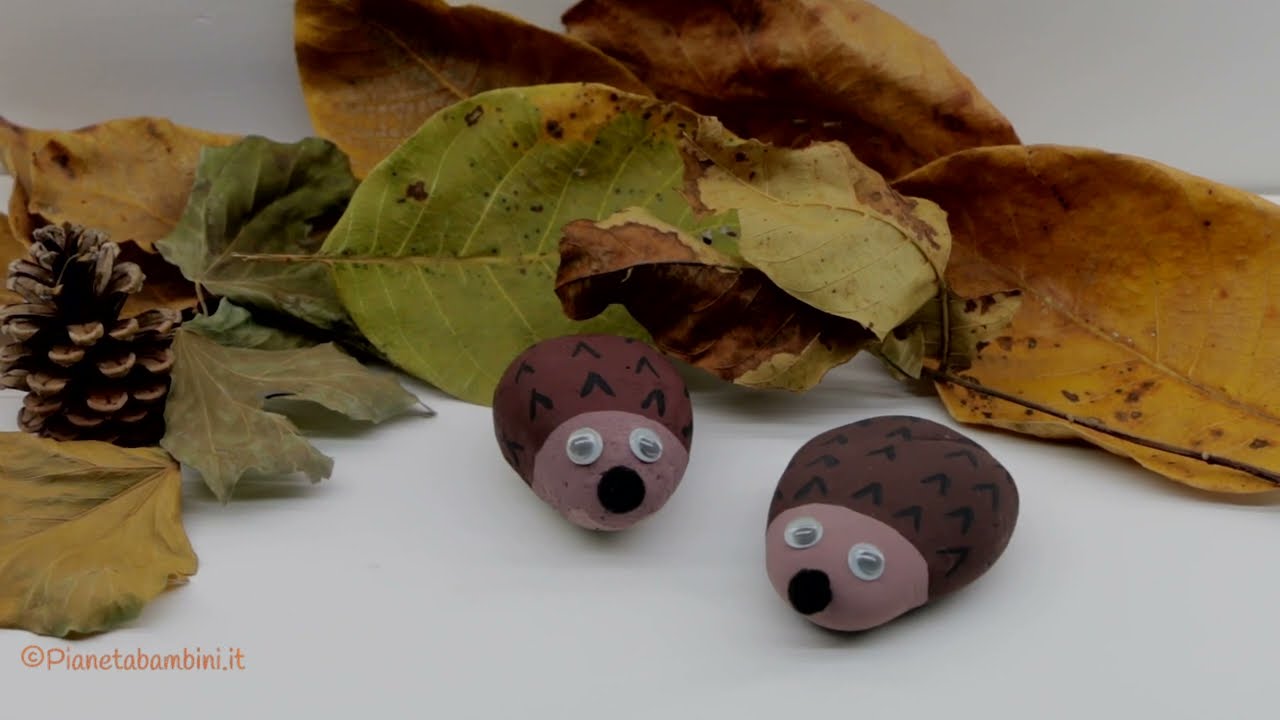 Lavoretto d'Autunno: Ricci con i Sassi | Tutorial 🦔