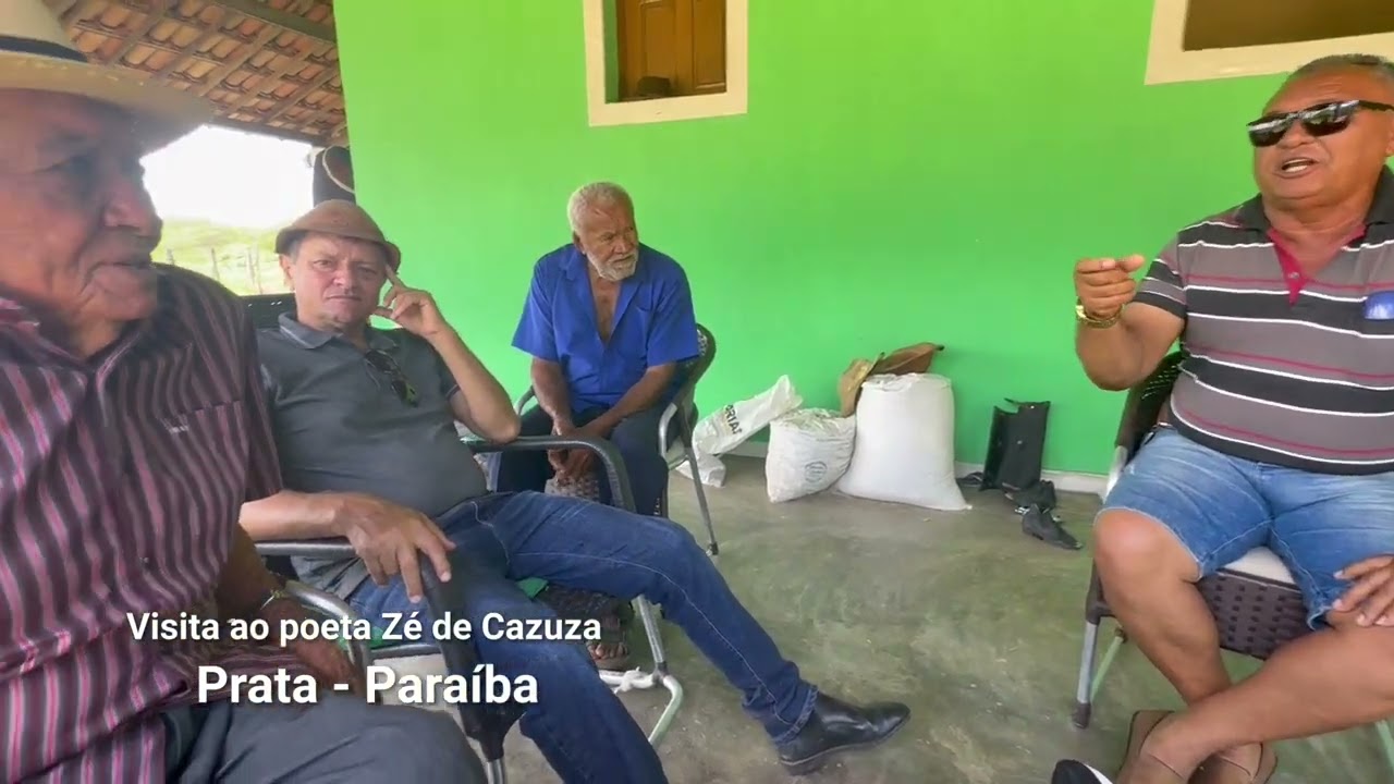 Visita ao poeta Zé de Cazuza, na cidade de Prata, Paraíba