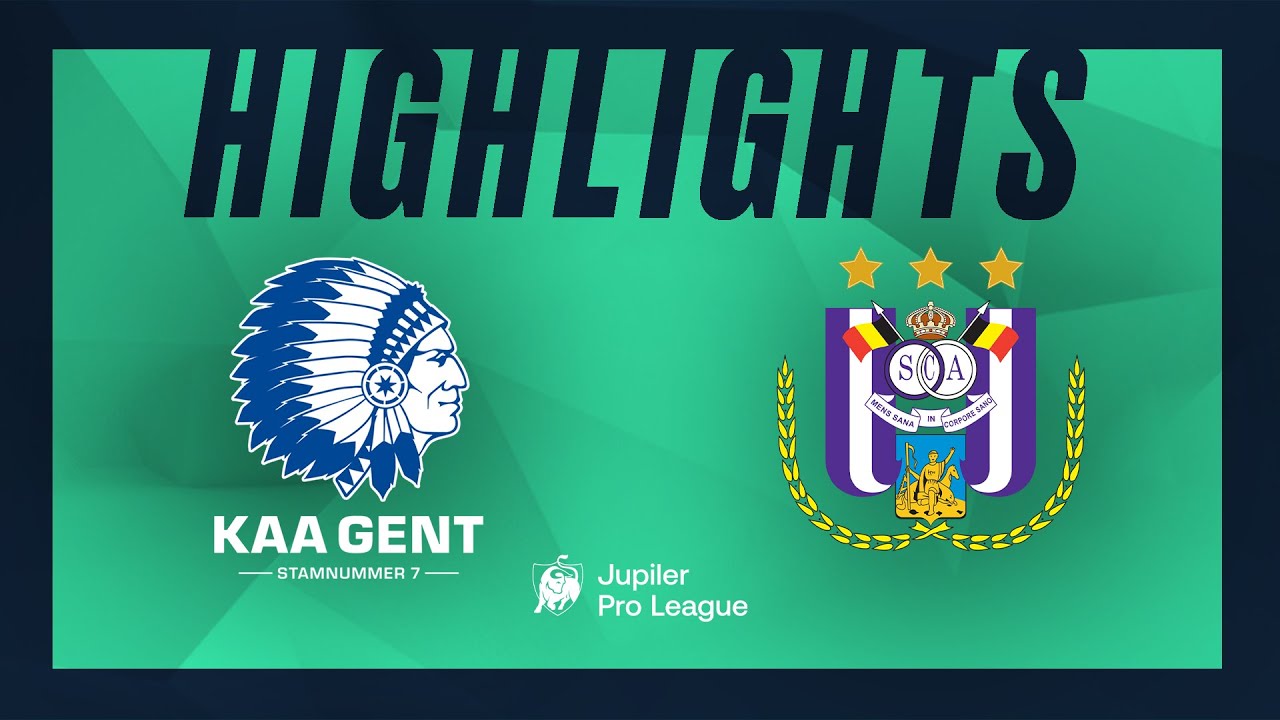 KAA Gent - RSC Anderlecht hoogtepunten