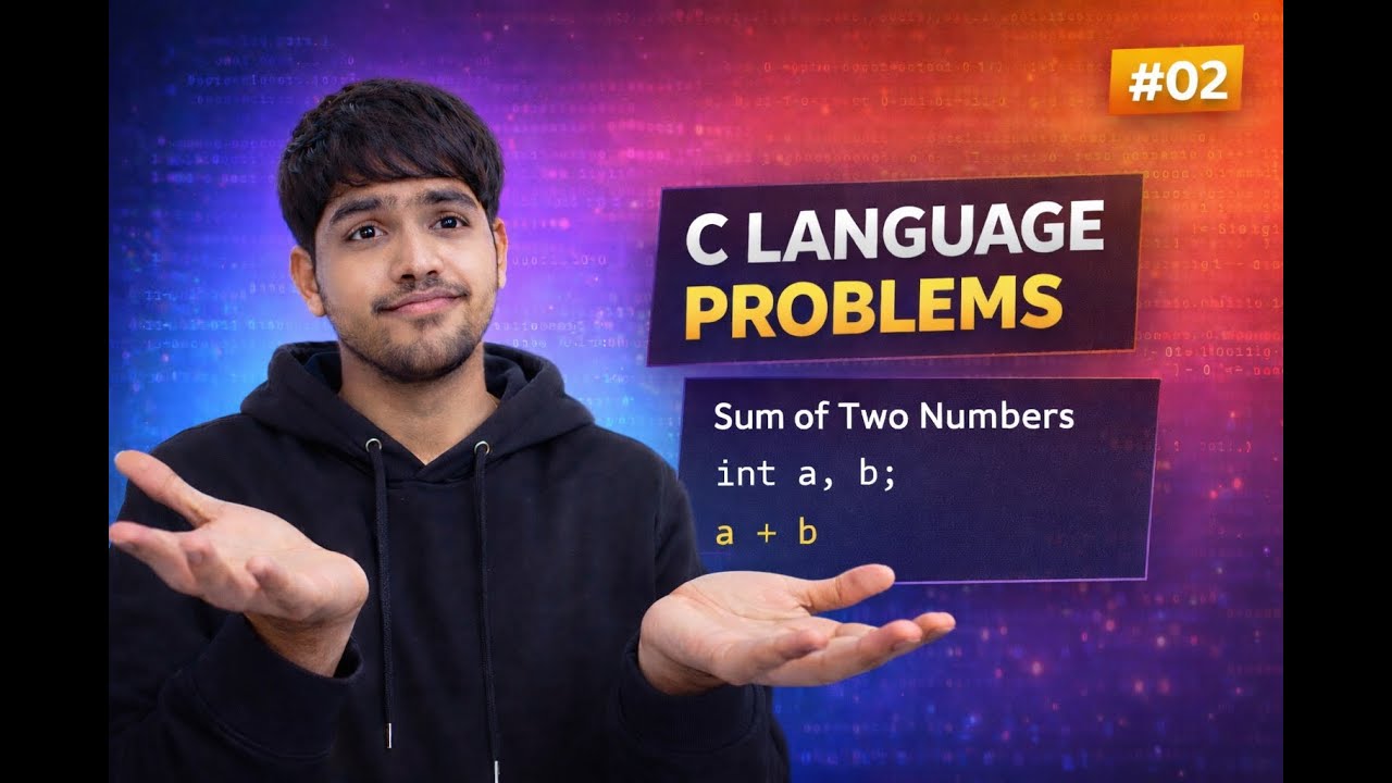 Sum of Two Integers in C | Simple C Program Explained | C Language Problems #02