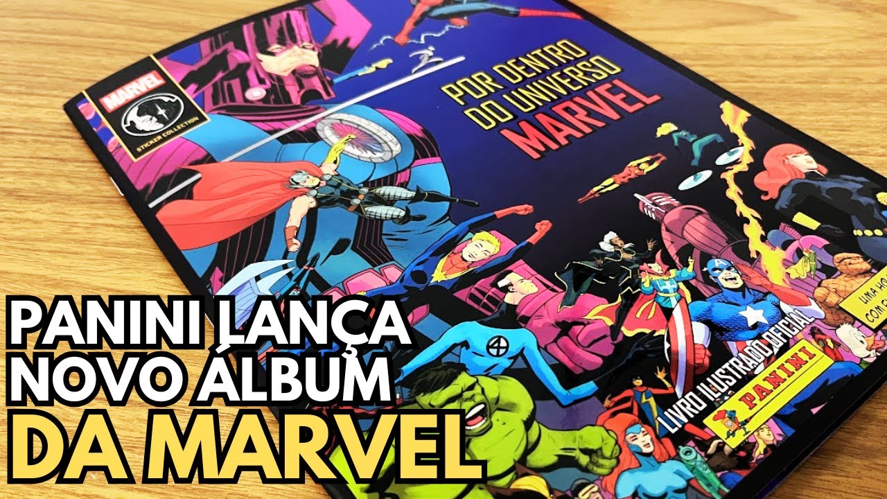 PANINI LAN&Ccedil;A NOVO ALB&Uacute;M DE  FIGURINHAS DA MARVEL