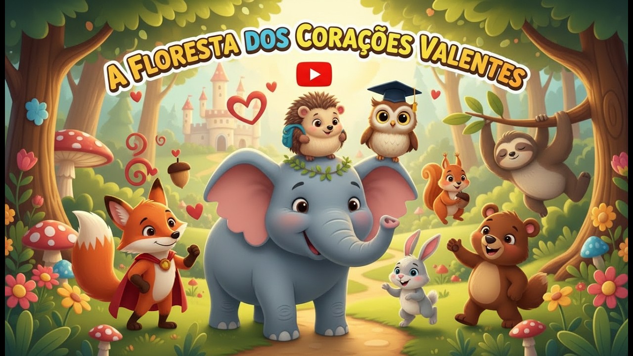 A Floresta dos Corações Valentes #ContoInfantil #Aventura #Coragem #Amizade