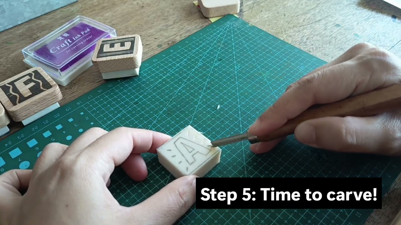 Block Letter Stamp Making