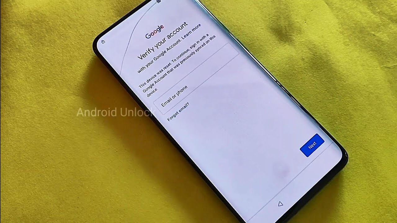 OnePlus 7 Pro FRP Unlock Android 11