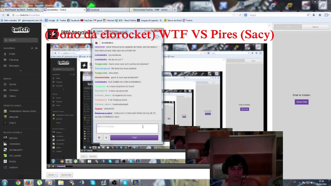(Dono da elorocket) WTF vs Pires (Sacy) --- ELOJOB/  LEiA A BIO SKYPE: guga3210