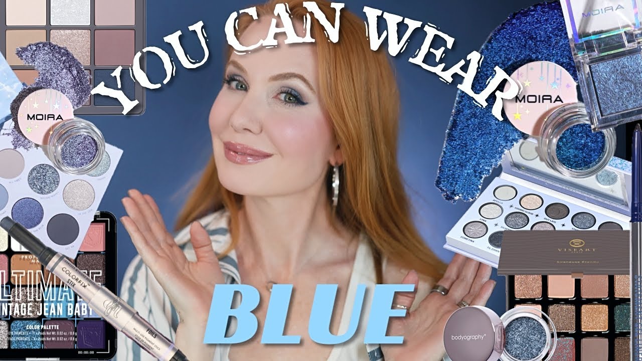 Blue makeup just for cool tones?  My fave blue makeup for ALL skin tones!
