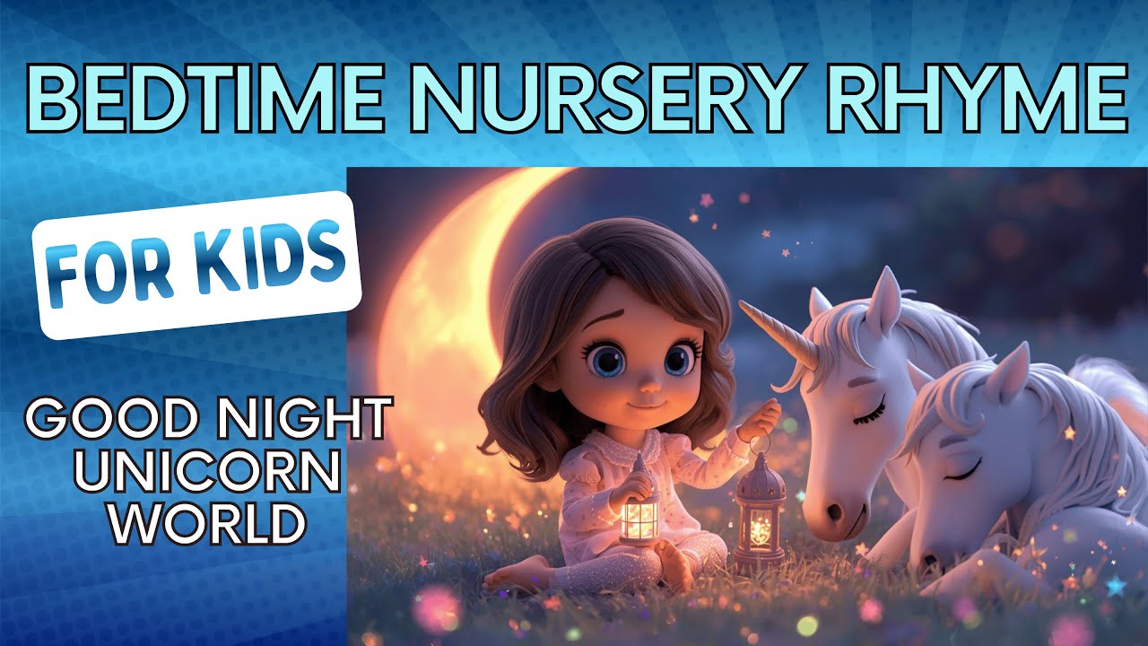 Goodnight Unicorn World Bedtime Song | Calming Bedtime Nursery Rhyme | Good night Song for Kids