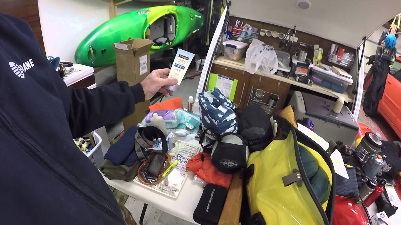 Self Support Kayak Packing for Grand Canyon Trip