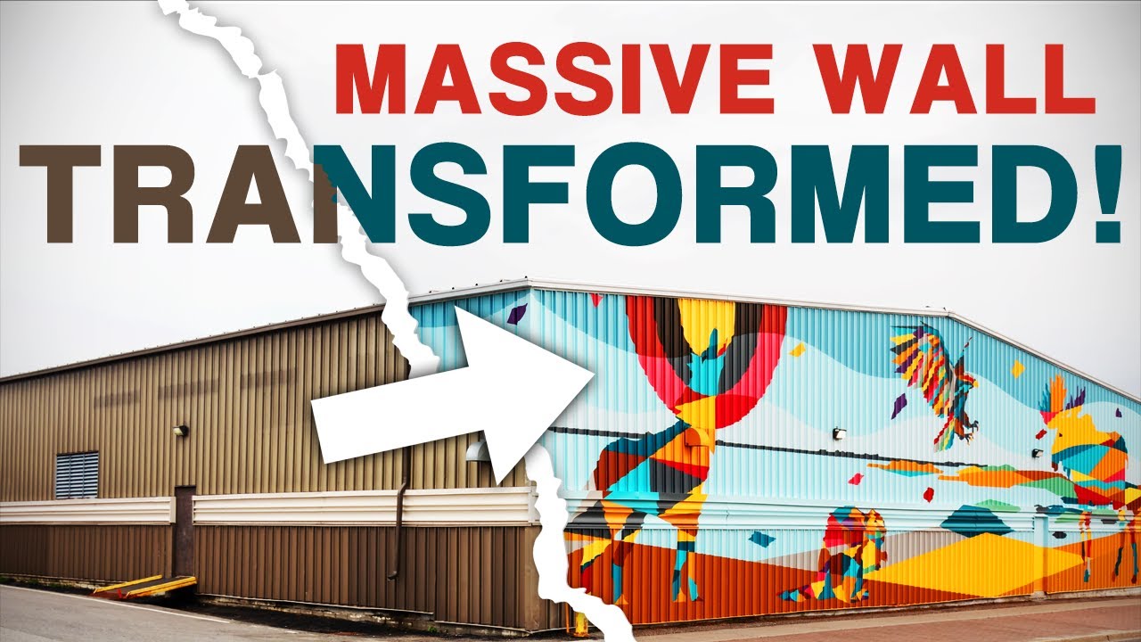 Painting an EPIC Community Mural in Marathon, Ontario!