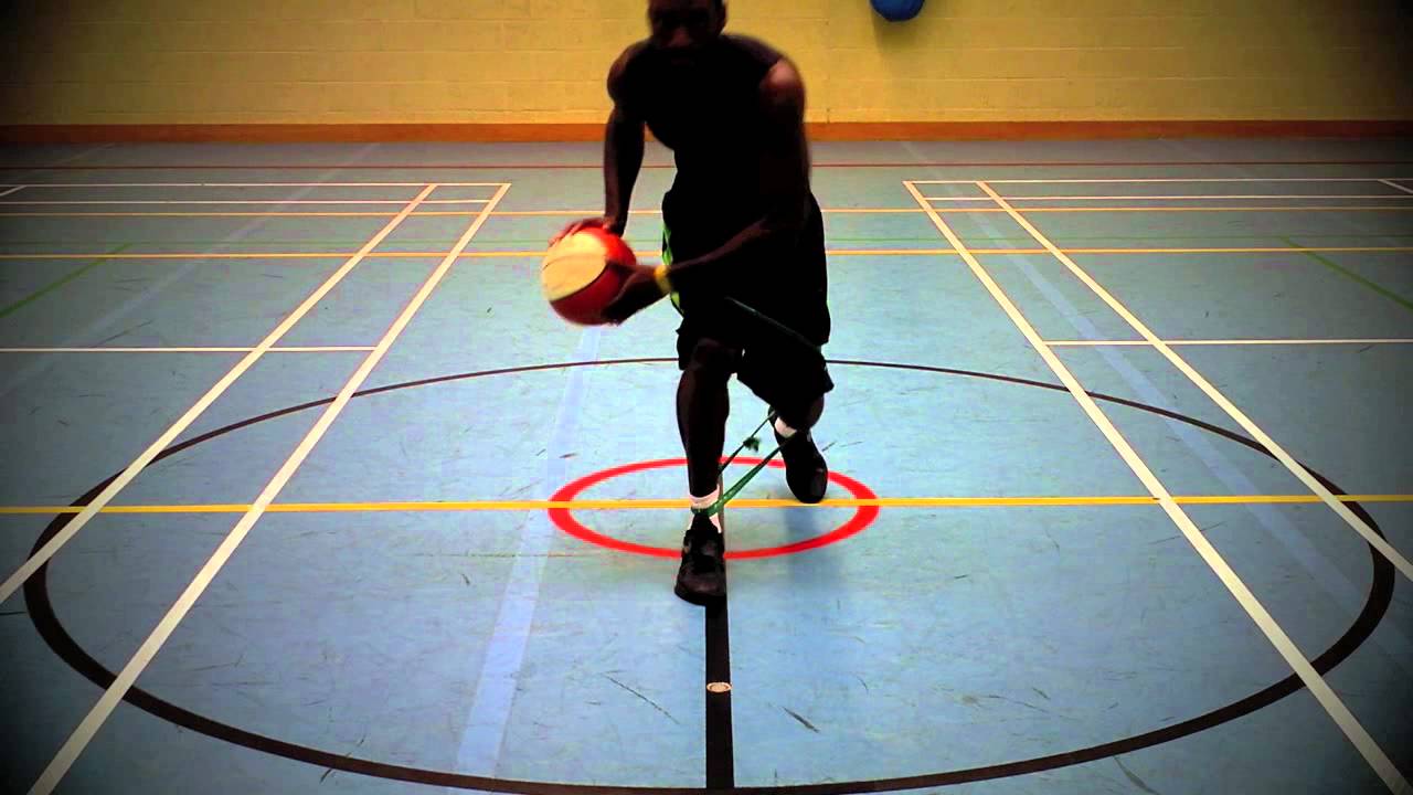 Pro basketball workout with resistance bands