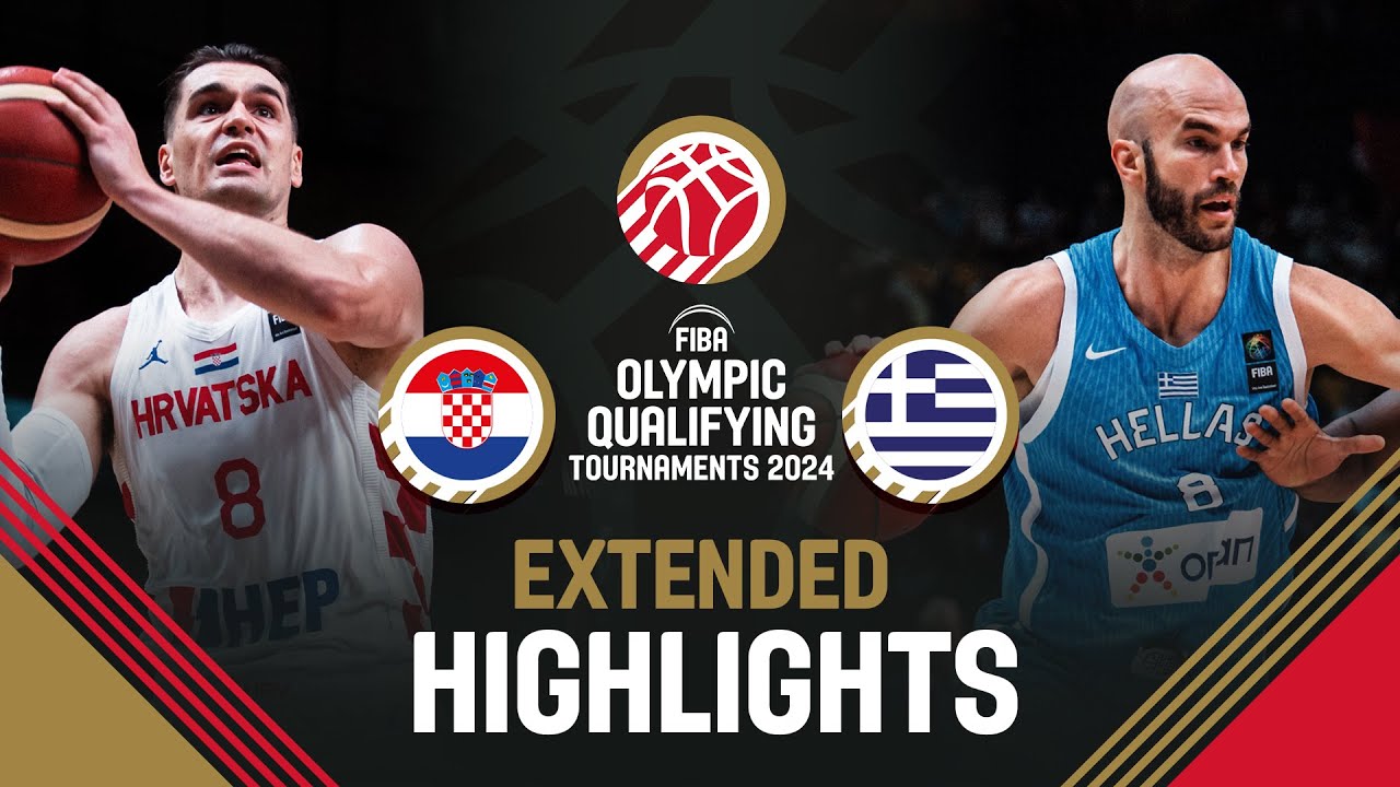 Final: Croatia 🇭🇷 vs Greece 🇬🇷 | Extended Highlights | FIBA OQT 2024 Greece